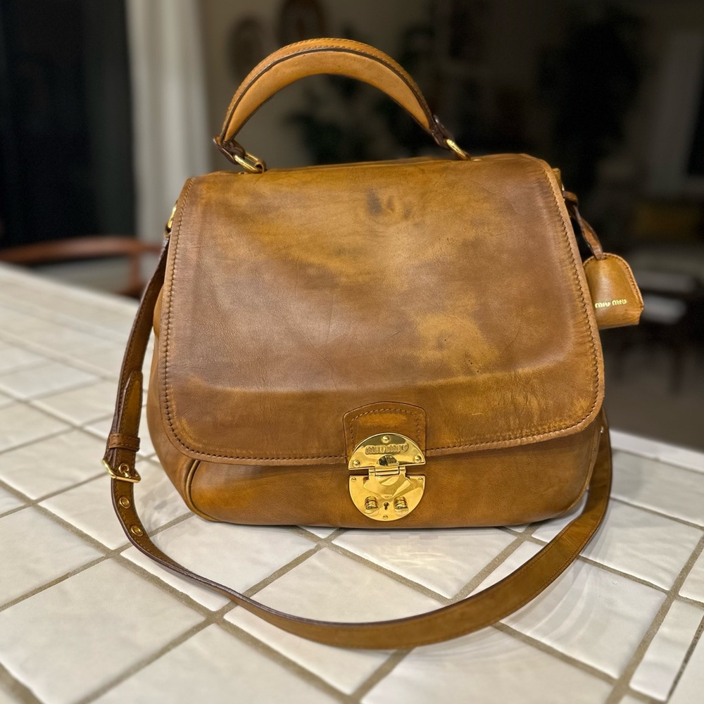 Miu Miu large vintage shoulder bag